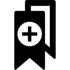 bookmark icon on white background