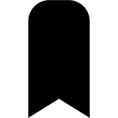 bookmark icon on white background