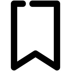 bookmark icon on white background