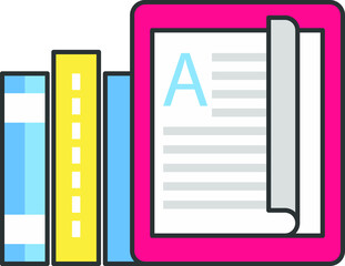 this is a e-books icon illustration