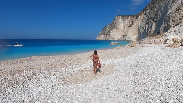 Cudowna plaża mizithres na Zakynthos