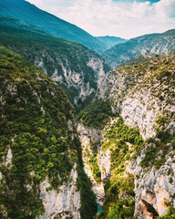 Beautiful Mountains Landscape Of The Gorges Du Verdon In South-eastern France.