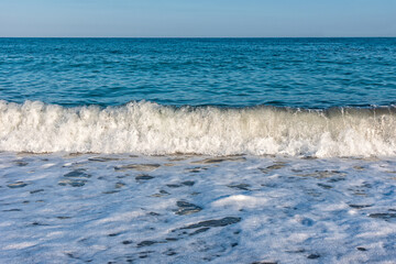 Sea waves on Adriatic sea