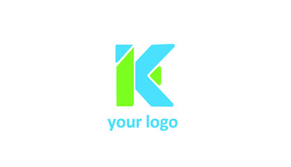 K-shaped logo for companies and activities that include this letter