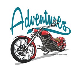Motorcycles image vector illustration for your t shirt or your design