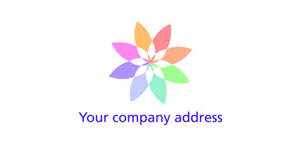 Logo in a circular shape and multiple colors suitable for any social activity