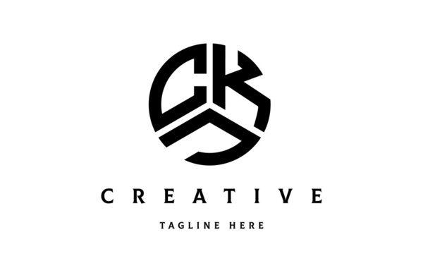 CKJ creative circle three letter logo