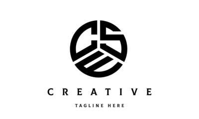CSE creative circle three letter logo