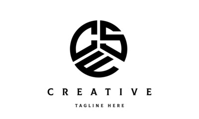 CSF creative circle three letter logo