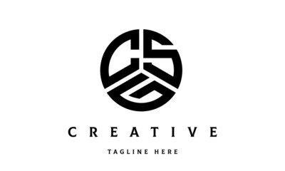 CSG creative circle three letter logo