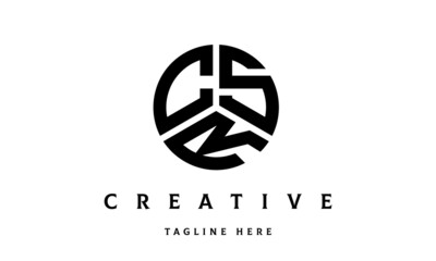 CSR creative circle three letter logo