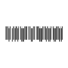 Bar code vector cartoon icon. Vector illustration barcode on white background. Isolated cartoon illustration icon of label bar code .