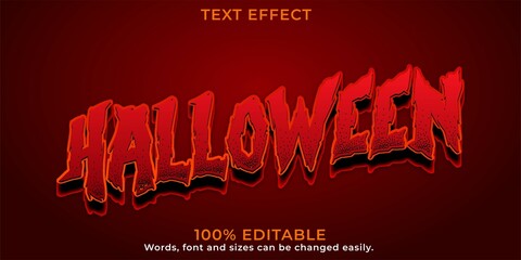 Halloween text effect design for banner and celebration purpose