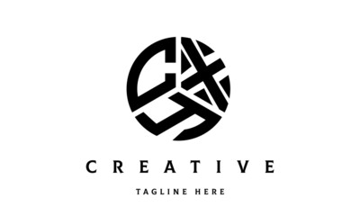 CXY creative circle three letter logo