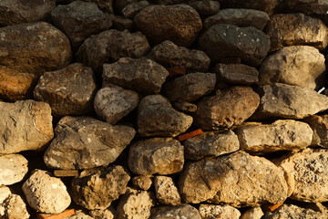 old rock stone wall texture.