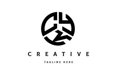 CYK creative circle three letter logo
