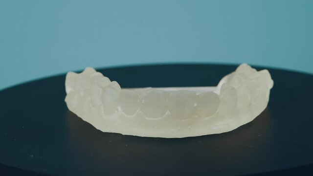A mouth guard for teeth, printed on a 3D printer