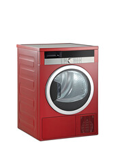 Washing machine with clipping path on white background