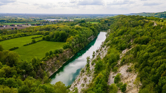 Teutoschleife Canyon Blick  - Drohnenperspektive Landschaftsfotografie