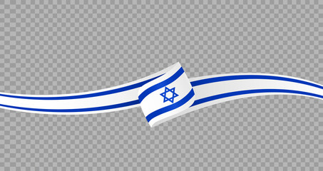 Waving flag of Israel isolated  on png or transparent  background,Symbol of Israel,template for banner,card,advertising ,promote, vector illustration top gold medal sport winner country
