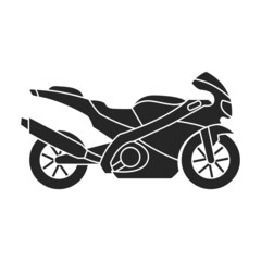 Motorcycle vector icon.Black vector icon isolated on white background motorcycle.