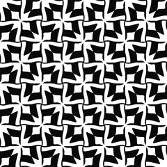 Seamless vector pattern in geometric ornamental style. Black pattern.