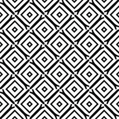: Seamless vector pattern in geometric ornamental style. Black pattern.