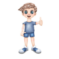 boy like white background