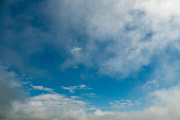 Fototapeta na wymiar Beautiful simple cloudy sky. Nature background.