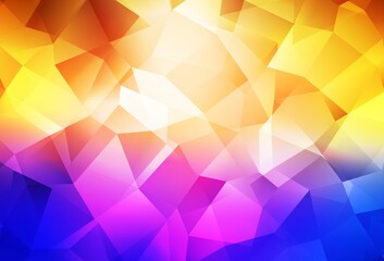 Light Blue, Yellow vector low poly texture.