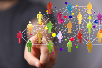 people network structure HR - Human resources management and recruitment