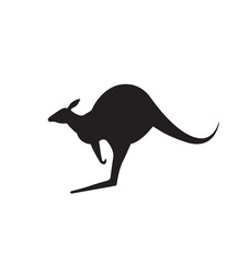 classic australian kangaroo silhouette