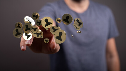 organization chart team concept networking