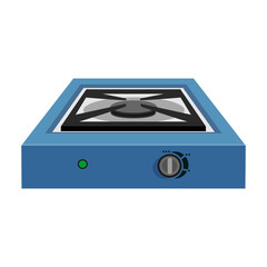 Camping stove vector cartoon icon. Vector illustration furnace travel on white background. Isolated cartoon illustration icon of camping stove .