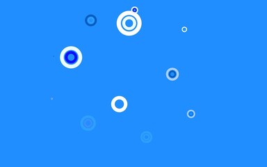 Light Pink, Blue vector pattern with spheres.