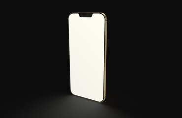 Smartphone. Mobile phone Template. Telephone 3d