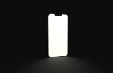 Smartphone. Mobile phone Template. Telephone 3d