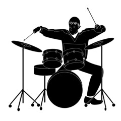Drum Drums Set Musical Instrument Silhouette Design Element Art SVG EPS Logo PNG Vector Clipart Cutting Cut Cricut
