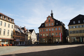 Fototapeta premium Old center in Schaebisch Gmuend, town in Germany