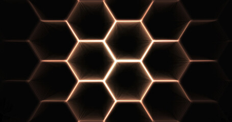 abstract background with honeycombs