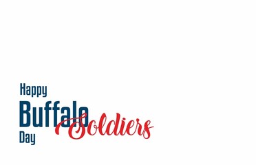 Buffalo Soldiers Day. Holiday concept. Template for background, banner, card, poster with text inscription. Vector EPS10 illustration