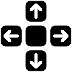 controller icon on white background © yandirs