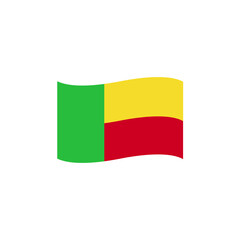 Benin flag emoji vector