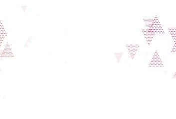 Light Pink vector pattern with polygonal style with circles.