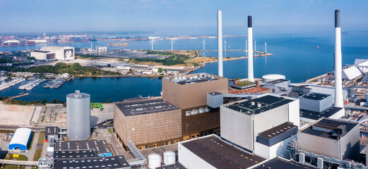 Green Power station. One of the most beautiful and eco friendly power plants in the world. ESG...