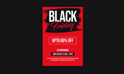 Black Friday Flyer design template