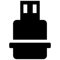 Flashdisk icon on white background