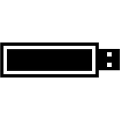Flashdisk icon on white background