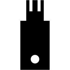 Flashdisk icon on white background