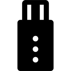 Flashdisk icon on white background